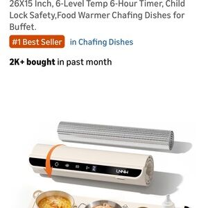 Electric Food Vacuum Sealer Machine in Cream & Black